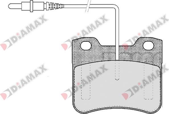 Diamax N09123 - Kit pastiglie freno, Freno a disco autozon.pro