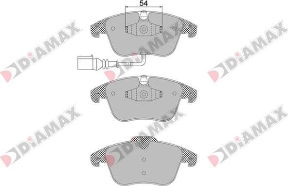 Diamax N09122 - Kit pastiglie freno, Freno a disco autozon.pro