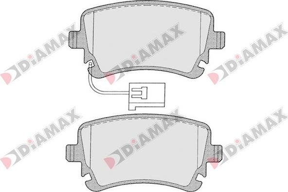 Diamax N09127 - Kit pastiglie freno, Freno a disco autozon.pro