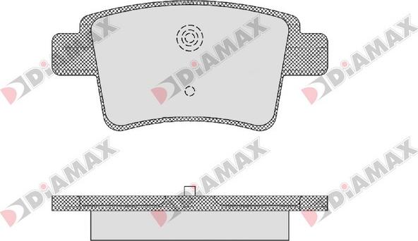 Diamax N09179 - Kit pastiglie freno, Freno a disco autozon.pro