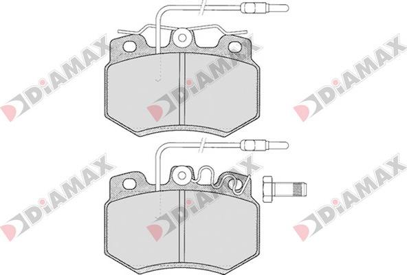 Diamax N09174 - Kit pastiglie freno, Freno a disco autozon.pro