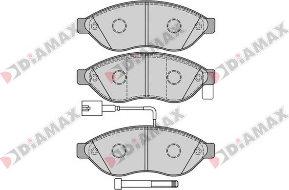 Diamax N09175 - Kit pastiglie freno, Freno a disco autozon.pro