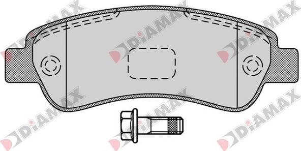 Diamax N09176 - Kit pastiglie freno, Freno a disco autozon.pro