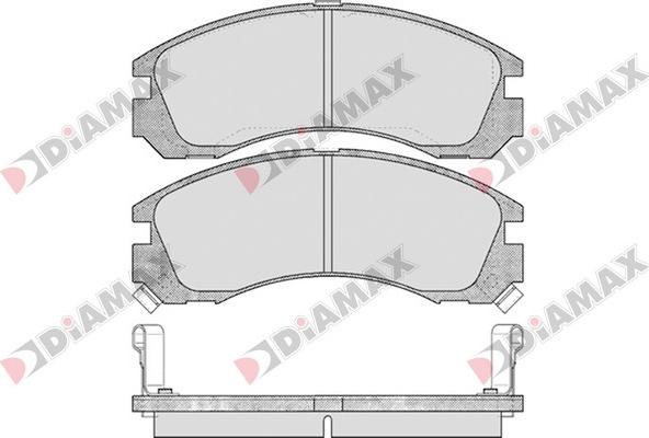 Diamax N09170 - Kit pastiglie freno, Freno a disco autozon.pro