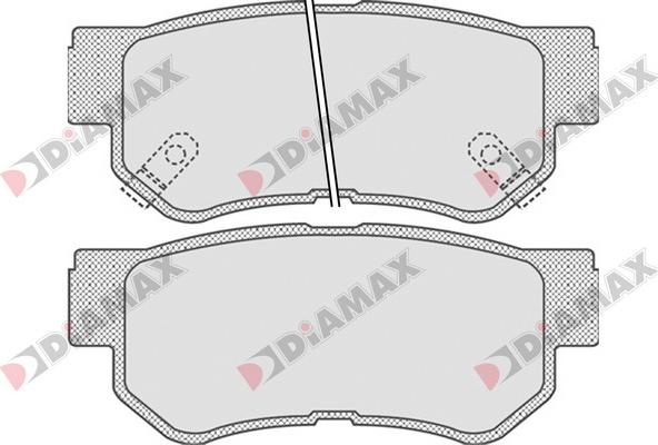 Diamax N09171 - Kit pastiglie freno, Freno a disco autozon.pro