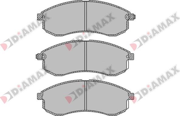 Diamax N09177 - Kit pastiglie freno, Freno a disco autozon.pro