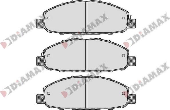 Diamax N09844 - Kit pastiglie freno, Freno a disco autozon.pro