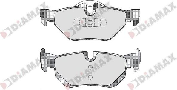 Diamax N09841 - Kit pastiglie freno, Freno a disco autozon.pro