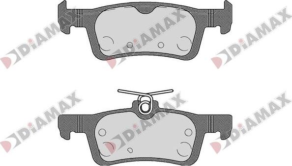 Diamax N09842 - Kit pastiglie freno, Freno a disco autozon.pro