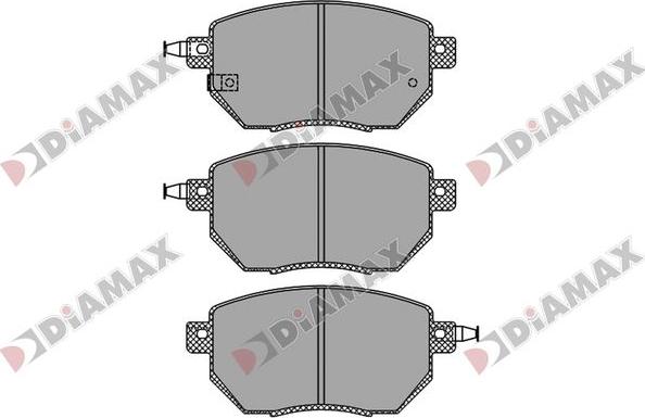 Diamax N09847 - Kit pastiglie freno, Freno a disco autozon.pro