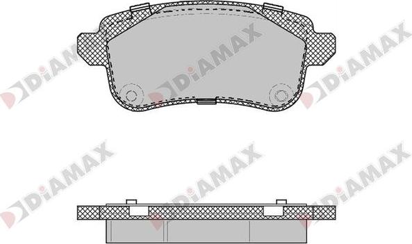 Diamax N09859 - Kit pastiglie freno, Freno a disco autozon.pro