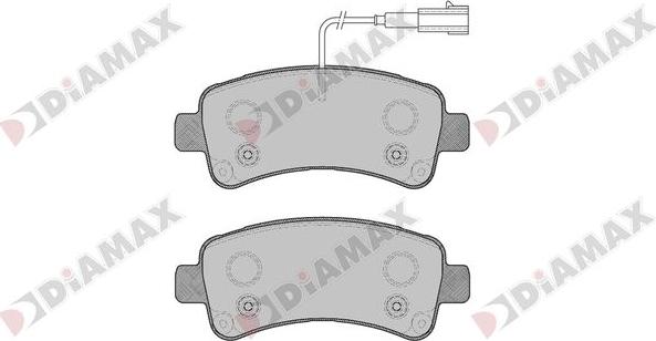 Diamax N09854 - Kit pastiglie freno, Freno a disco autozon.pro