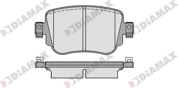 Diamax N09857 - Kit pastiglie freno, Freno a disco autozon.pro