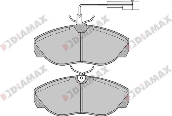 Diamax N09866 - Kit pastiglie freno, Freno a disco autozon.pro