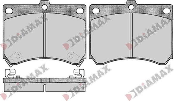 Diamax N09804 - Kit pastiglie freno, Freno a disco autozon.pro