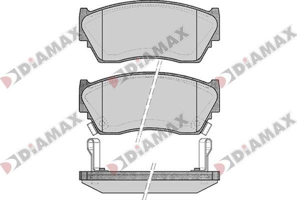 Diamax N09806 - Kit pastiglie freno, Freno a disco autozon.pro