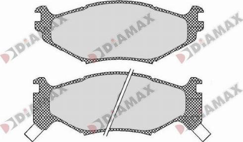 Diamax N09800 - Kit pastiglie freno, Freno a disco autozon.pro