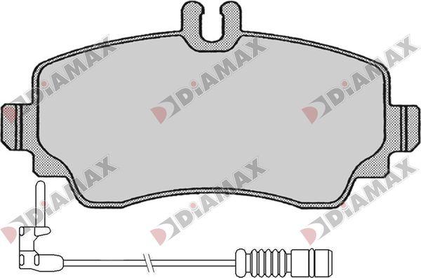 Diamax N09808A - Kit pastiglie freno, Freno a disco autozon.pro