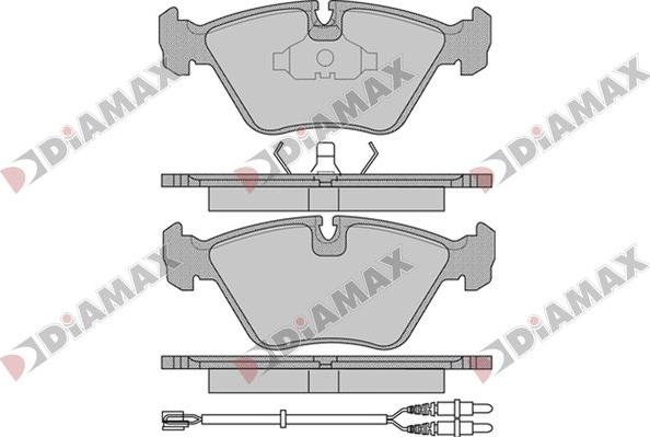 Diamax N09813 - Kit pastiglie freno, Freno a disco autozon.pro