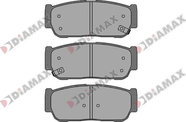 Diamax N09839 - Kit pastiglie freno, Freno a disco autozon.pro