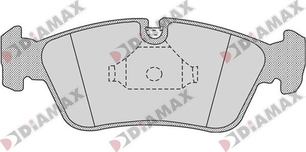 Diamax N09835 - Kit pastiglie freno, Freno a disco autozon.pro