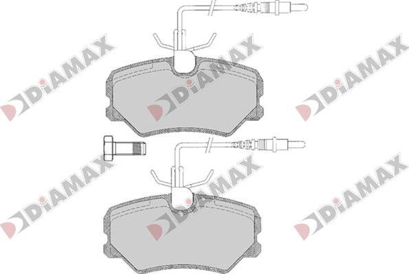 Diamax N09836 - Kit pastiglie freno, Freno a disco autozon.pro