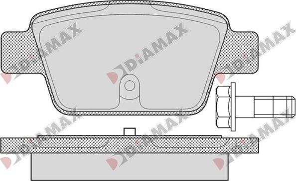 Diamax N09838 - Kit pastiglie freno, Freno a disco autozon.pro