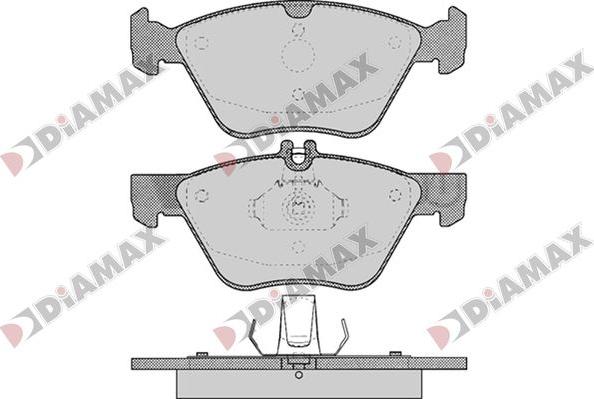 Diamax N09820 - Kit pastiglie freno, Freno a disco autozon.pro