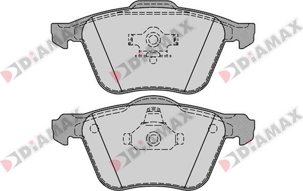 Diamax N09399 - Kit pastiglie freno, Freno a disco autozon.pro