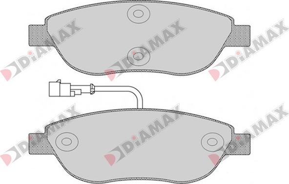 Diamax N09391 - Kit pastiglie freno, Freno a disco autozon.pro