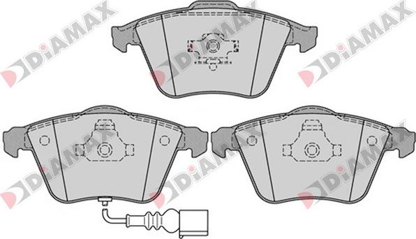 Diamax N09393 - Kit pastiglie freno, Freno a disco autozon.pro