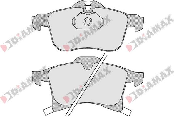 Diamax N09354 - Kit pastiglie freno, Freno a disco autozon.pro