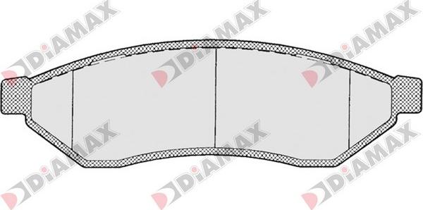 Diamax N09355 - Kit pastiglie freno, Freno a disco autozon.pro