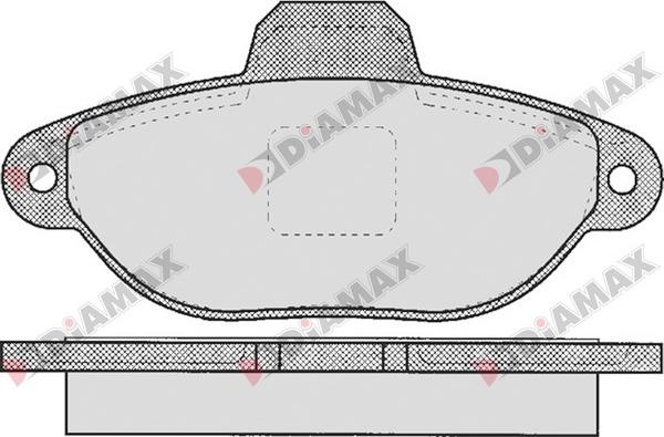 Diamax N09350 - Kit pastiglie freno, Freno a disco autozon.pro