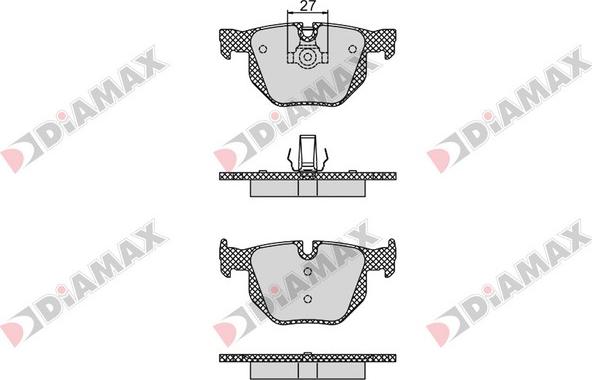 Diamax N09353 - Kit pastiglie freno, Freno a disco autozon.pro