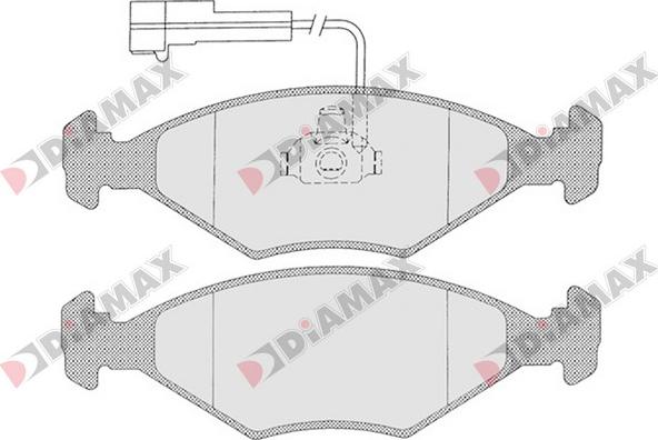 Diamax N09357 - Kit pastiglie freno, Freno a disco autozon.pro