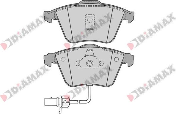 Diamax N09369 - Kit pastiglie freno, Freno a disco autozon.pro