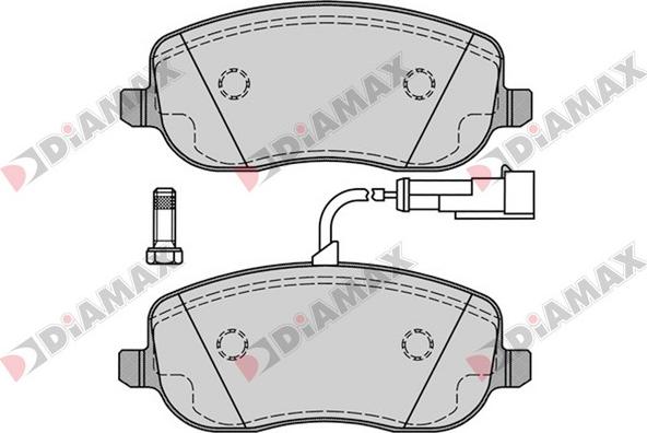 Diamax N09365 - Kit pastiglie freno, Freno a disco autozon.pro