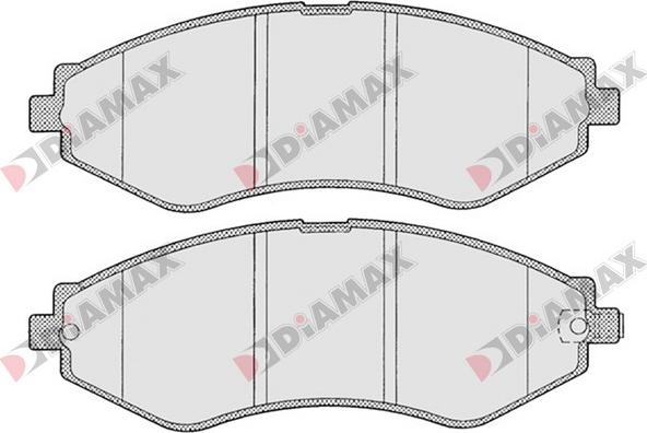 Diamax N09360 - Kit pastiglie freno, Freno a disco autozon.pro