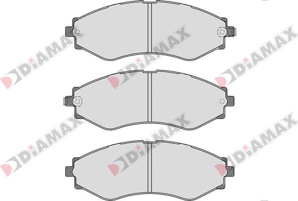 Diamax N09361 - Kit pastiglie freno, Freno a disco autozon.pro