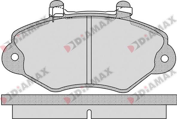 Diamax N09309 - Kit pastiglie freno, Freno a disco autozon.pro