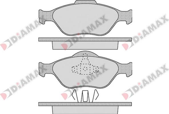 Diamax N09319 - Kit pastiglie freno, Freno a disco autozon.pro