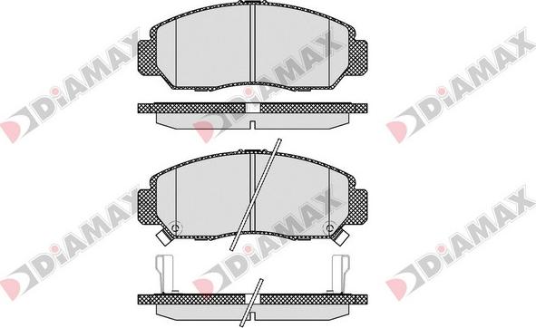 Diamax N09312 - Kit pastiglie freno, Freno a disco autozon.pro