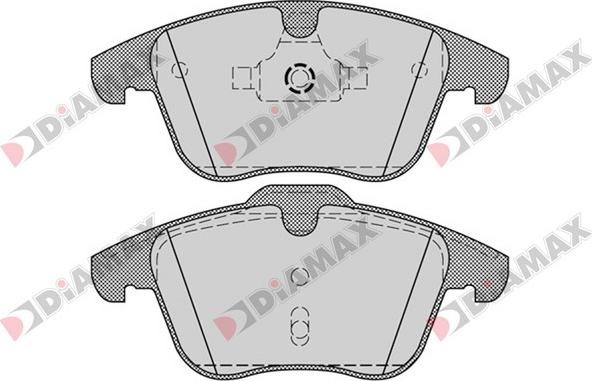 Diamax N09384 - Kit pastiglie freno, Freno a disco autozon.pro