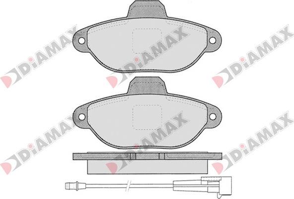 Diamax N09385 - Kit pastiglie freno, Freno a disco autozon.pro