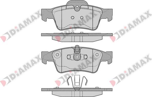 Diamax N09383 - Kit pastiglie freno, Freno a disco autozon.pro