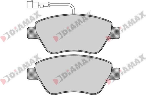 Diamax N09387 - Kit pastiglie freno, Freno a disco autozon.pro