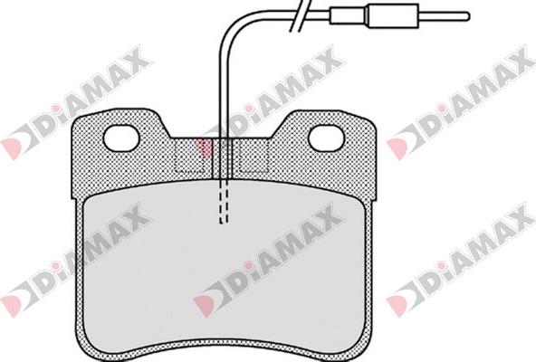 Diamax N09339 - Kit pastiglie freno, Freno a disco autozon.pro