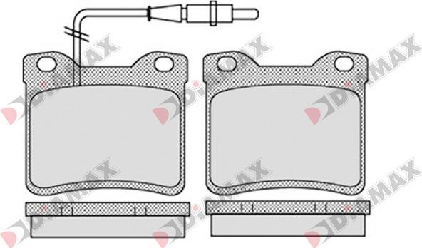 Diamax N09338 - Kit pastiglie freno, Freno a disco autozon.pro