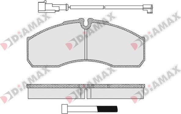 Diamax N09328B - Kit pastiglie freno, Freno a disco autozon.pro